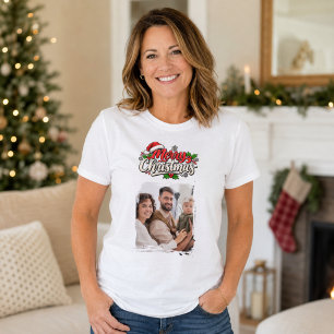 Christmas green family photo T-Shirt