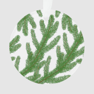 Christmas Green fir tree branches Ornament