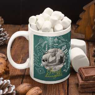 Christmas Green Photo Holiday Baking Family Recipe Coffee Mug