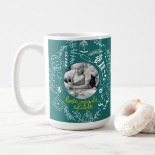 Christmas Green Photo Holiday Baking Family Recipe Coffee Mug