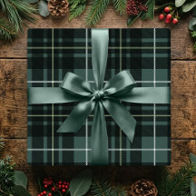 Christmas Green Plaid Traditional Holiday