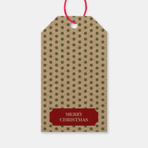Christmas Green Polka Dots Gift Tags