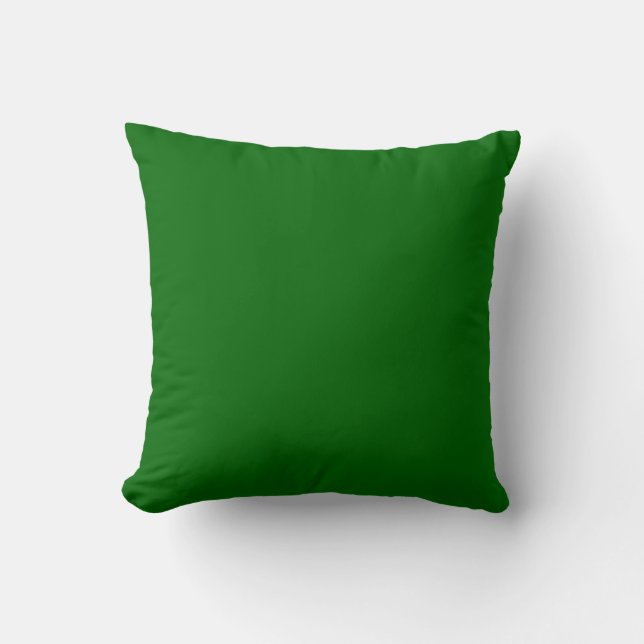 Christmas Green Solid Colour Cushion (Front)