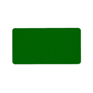 Christmas Green Solid Colour Label