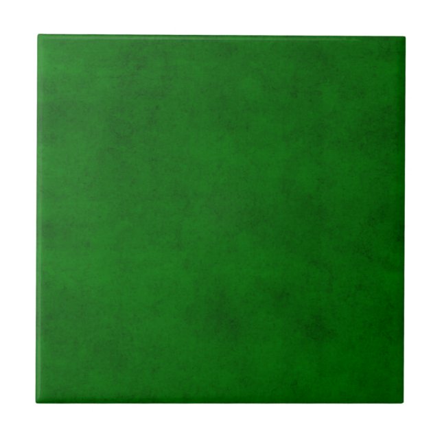 Christmas Green Solid Holiday Colour Background Tile (Front)