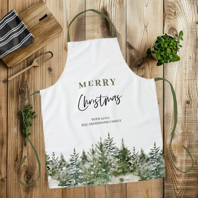 Christmas Green Tree | Merry Christmas Apron (Creator Uploaded)