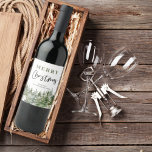 Christmas Green Tree | Merry Christmas Wine Label<br><div class="desc">Christmas Green Tree | Merry Christmas</div>