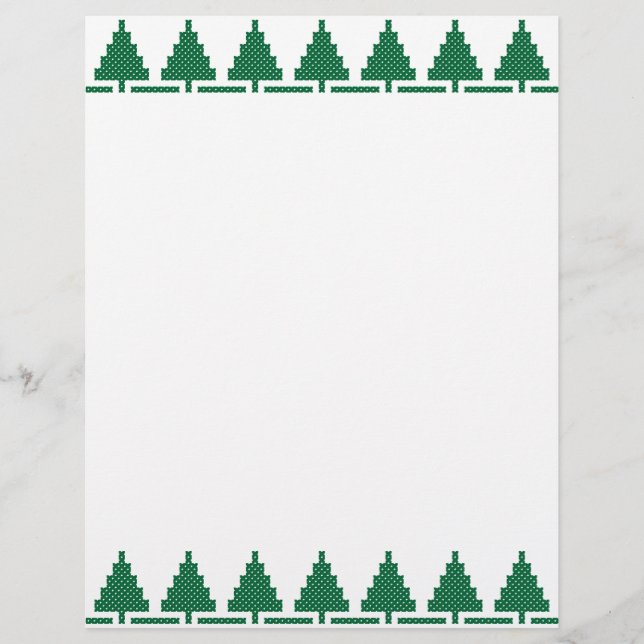 Christmas green trees pattern (Front)