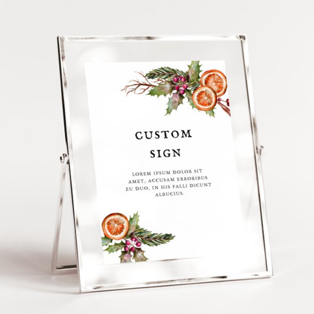 Christmas Greenery Bridal Shower Custom Sign (Creator Uploaded)