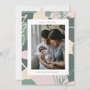 Christmas Greenery Cute Family Photo Holiday