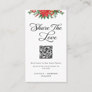 Christmas Greenery Holiday Wedding Share The Love Enclosure Card