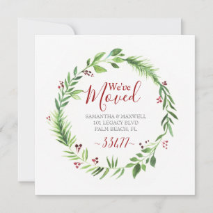 Christmas Greenery Moving Announcement