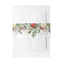 Christmas Greens and Snowflakes Wedding