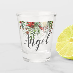 Christmas Greens Wedding Party Shot Glass