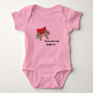 Christmas Greeting Baby Bodysuit