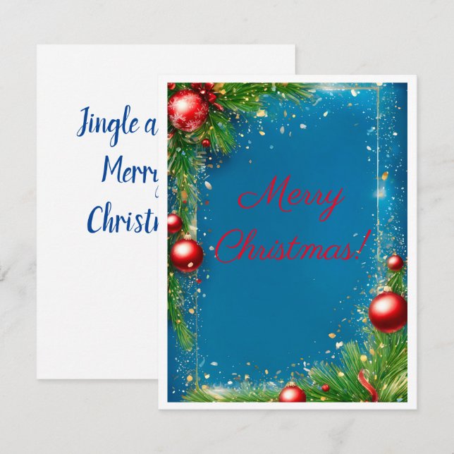 Christmas Greeting Card (Front/Back)
