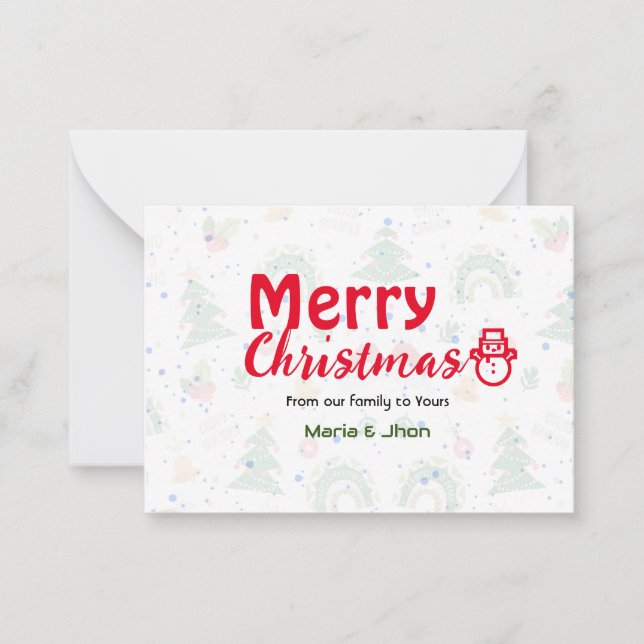Christmas Greeting Card (Front)