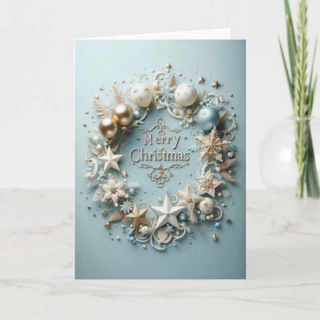 Christmas Greeting Card - "A Sparkling Noë" (Front)