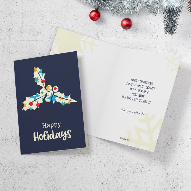Christmas greeting card featuring a snowflake fill (Creator Uploaded)