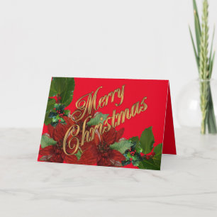 Christmas Greeting card floral