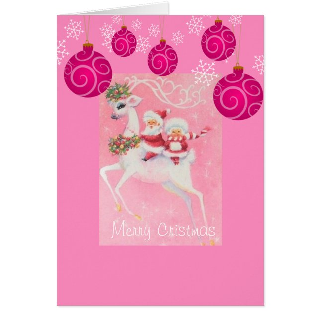 Christmas Greeting card vintage design (Front)