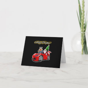 Christmas Greeting Card with Christmas lettering