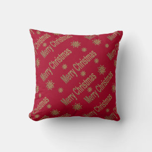 Christmas greeting cushion