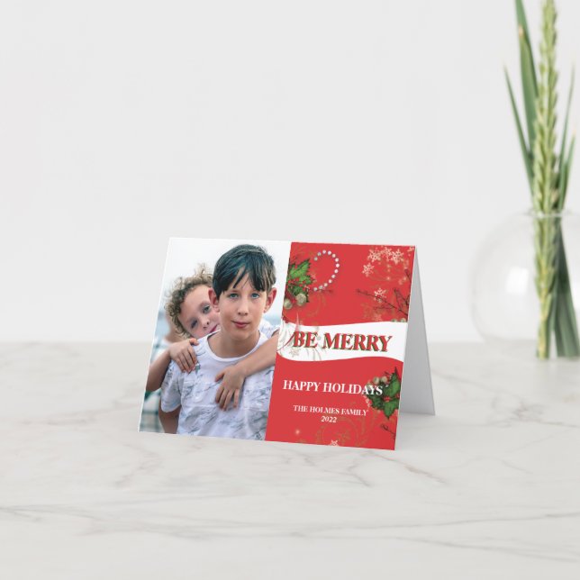 Christmas Greeting Folded Card (Front)