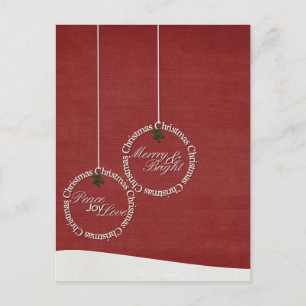 christmas greeting holiday postcard