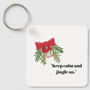 Christmas Greeting Key Ring