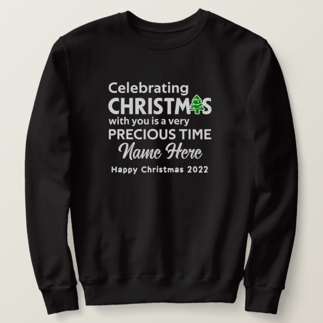 Christmas Greeting Men Sweatshirt ALCM201 (Design Front)