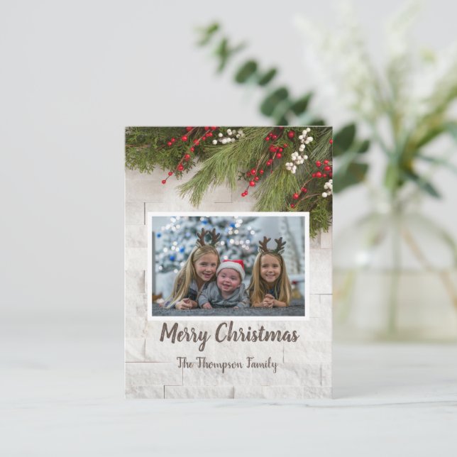 Christmas Greeting Photo  Card (Standing Front)