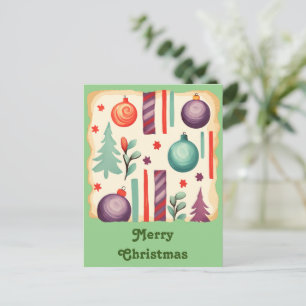 Christmas greeting  postcard