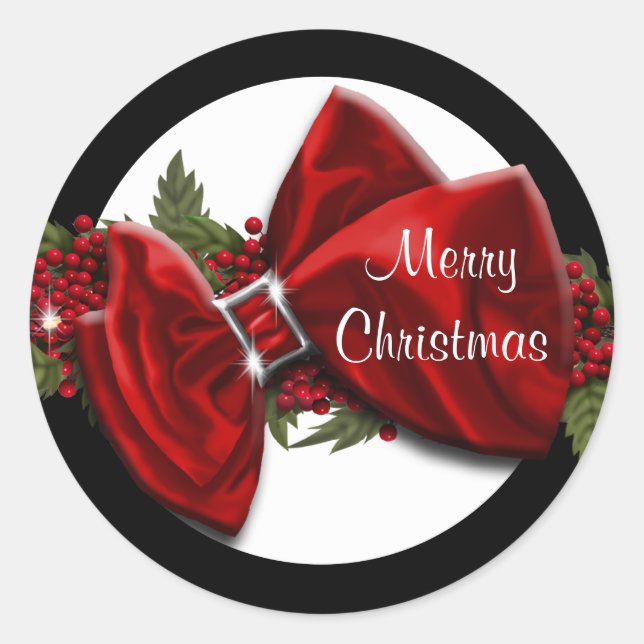 Christmas greeting seals PERSONALIZE (Front)