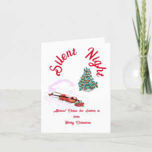 Christmas greeting : Silent Night Holiday Card