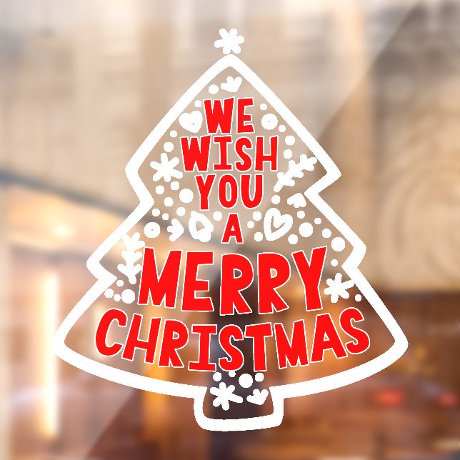 Christmas Greeting Window Decal (Sheet 2)