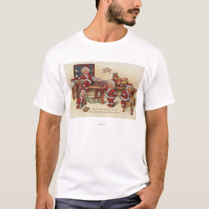 Christmas GreetingLittle Kids on Workbench T-Shirt