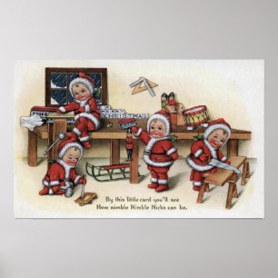Christmas GreetingLittle Kids Poster