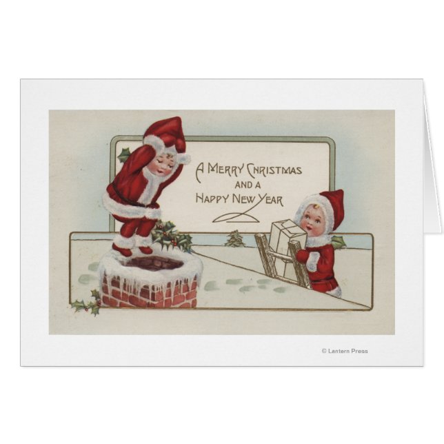 Christmas GreetingLittle KidsChimney (Front Horizontal)