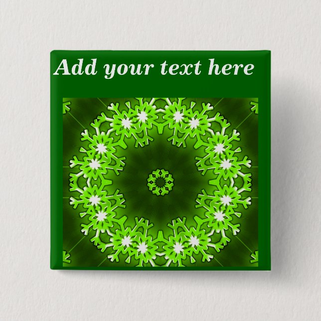 Christmas Greetings_ 15 Cm Square Badge (Front)