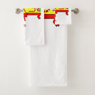 Christmas Greetings Bathroom Towel Set