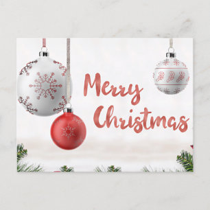 Christmas Greetings, beauty in simplicity, Postcard