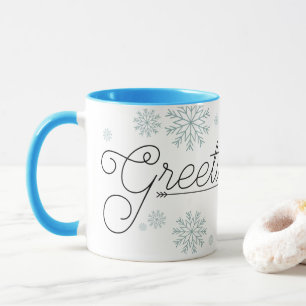 Christmas Greetings Custom Branded Mug