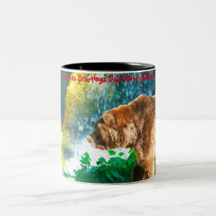 Christmas Greetings Dad Hunter Gatherer Two-Tone Coffee Mug