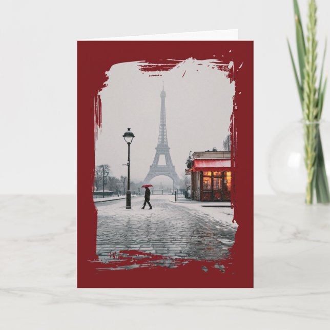 Christmas Greetings Folded Card (Front)