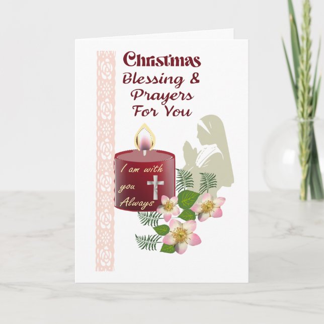 Christmas Greetings for nuns Holiday Card (Front)