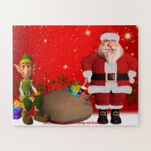 Christmas Greetings from Grandpa and Grandma Jigsaw Puzzle