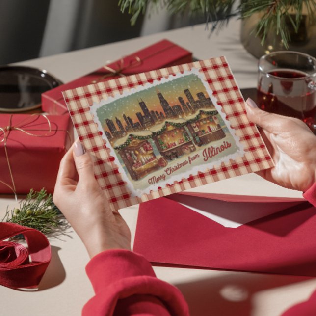 Christmas Greetings from Illinois Holiday Card (Creator Uploaded)