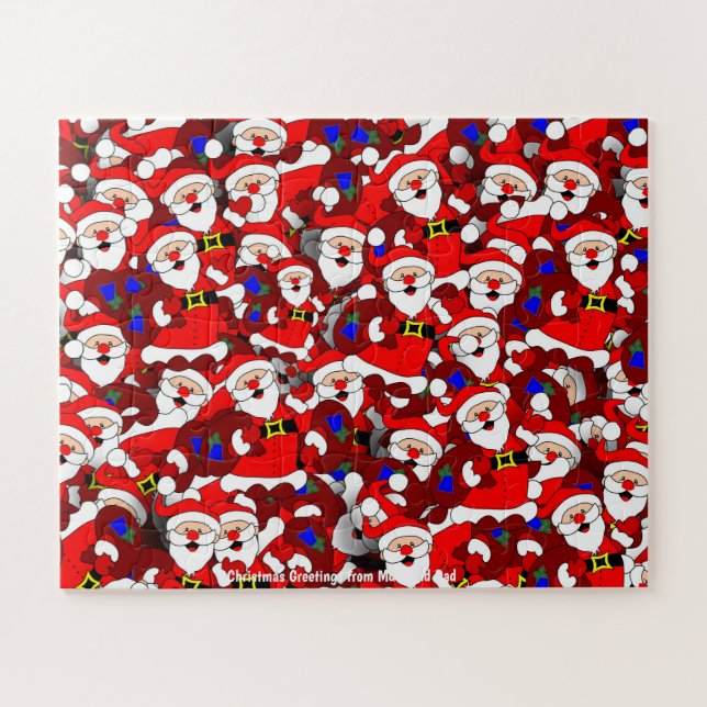 Christmas Greetings from Mum and Dad Jigsaw Puzzle (Horizontal)