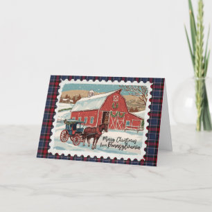 Christmas Greetings from Pennsylvania Holiday Card